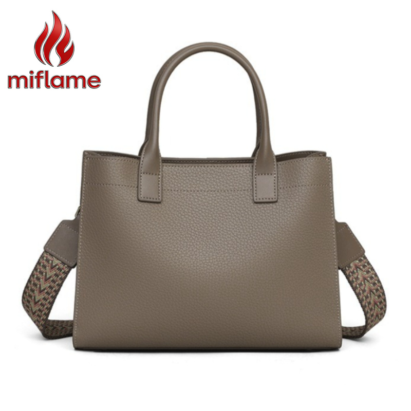 Luxury Bags Quiet - Torba typu satchel z prawdziwej skóry
