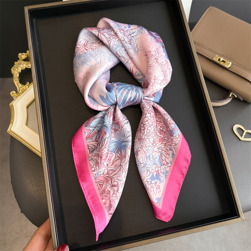 Luxury Bags In China - Luksusowy wzorzysty szal damski, jedwabne apaszki,