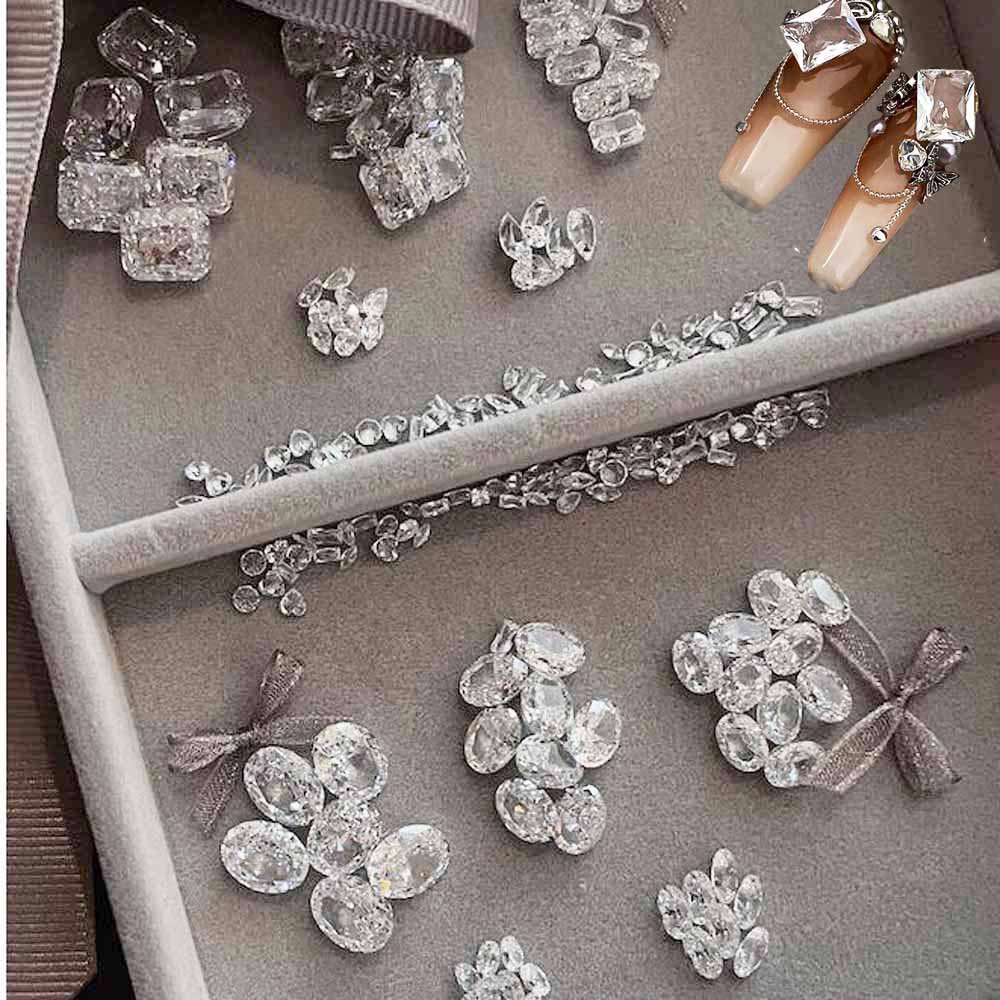 Luxury Bags White - 10 szt. Przezroczyste Okrągłe & Kwadratowe
