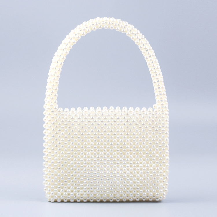Vintage Beading Tote Bag Women – Luxury Bags White recenzja i cena