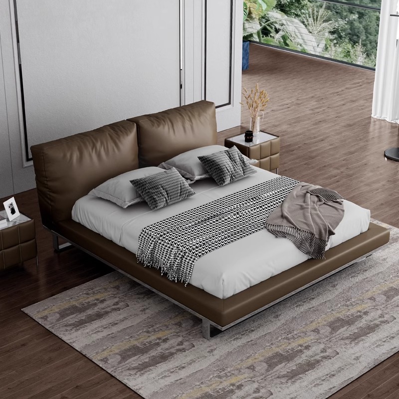 Łóżko skórzane w stylu włoskie – Luxury Bags Quiet recenzja i cena