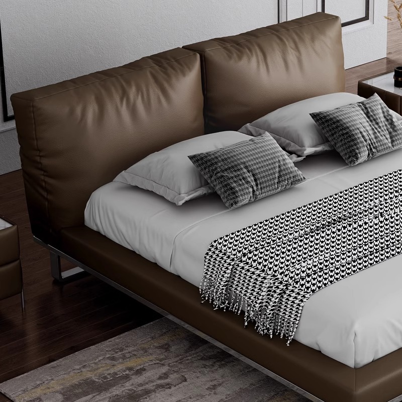 Łóżko skórzane w stylu włoskie – Luxury Bags Quiet recenzja i cena