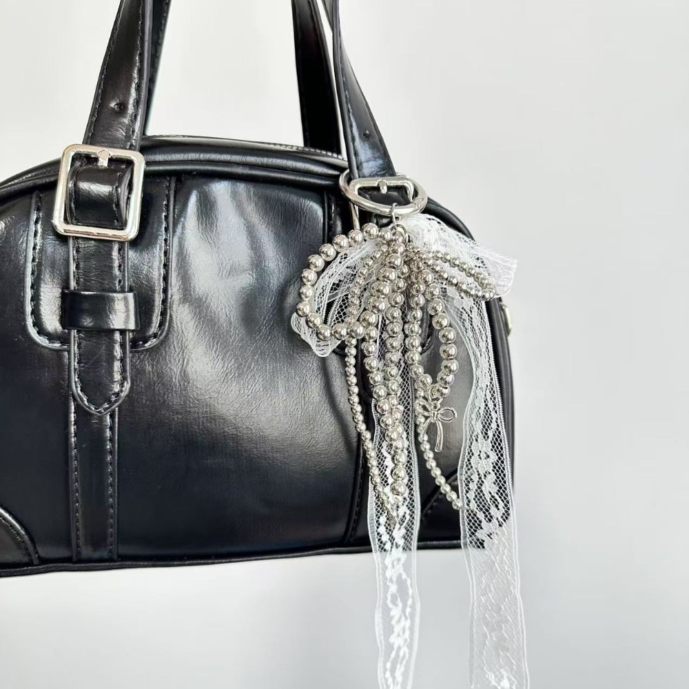 Modny breloczek z koronką, kok – Luxury Bags White recenzja i cena