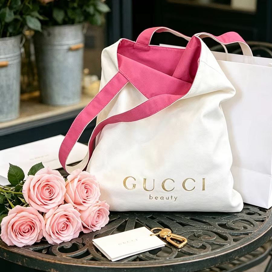 Torba GUCCI damska, płócienna  – Luxury Bags White recenzja i cena