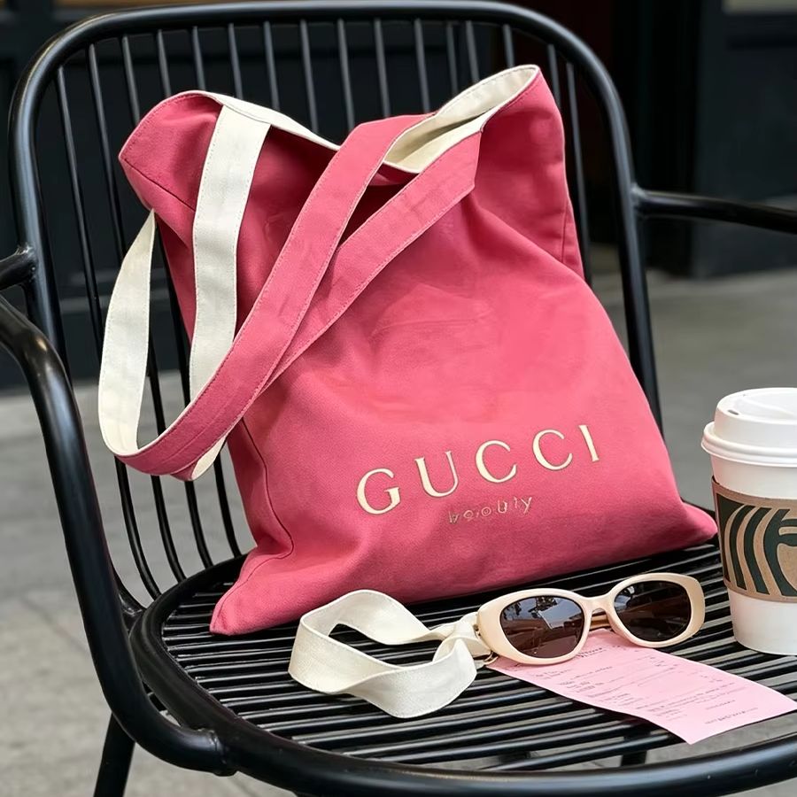 Torba GUCCI damska, płócienna  – Luxury Bags White recenzja i cena