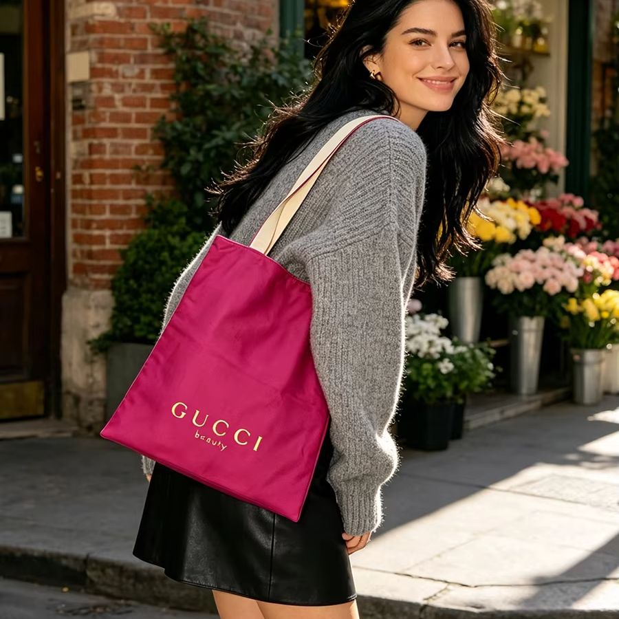 Torba GUCCI damska, płócienna  – Luxury Bags White recenzja i cena